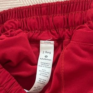 Lululemon red shorts